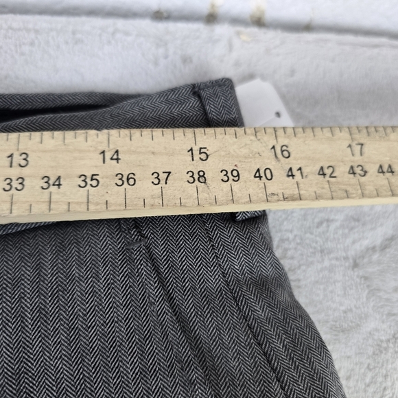 Jos A Bank Executive Collection Flat Front Pants Gray Sz 30 Unhemmed NWT - Picture 7 of 7